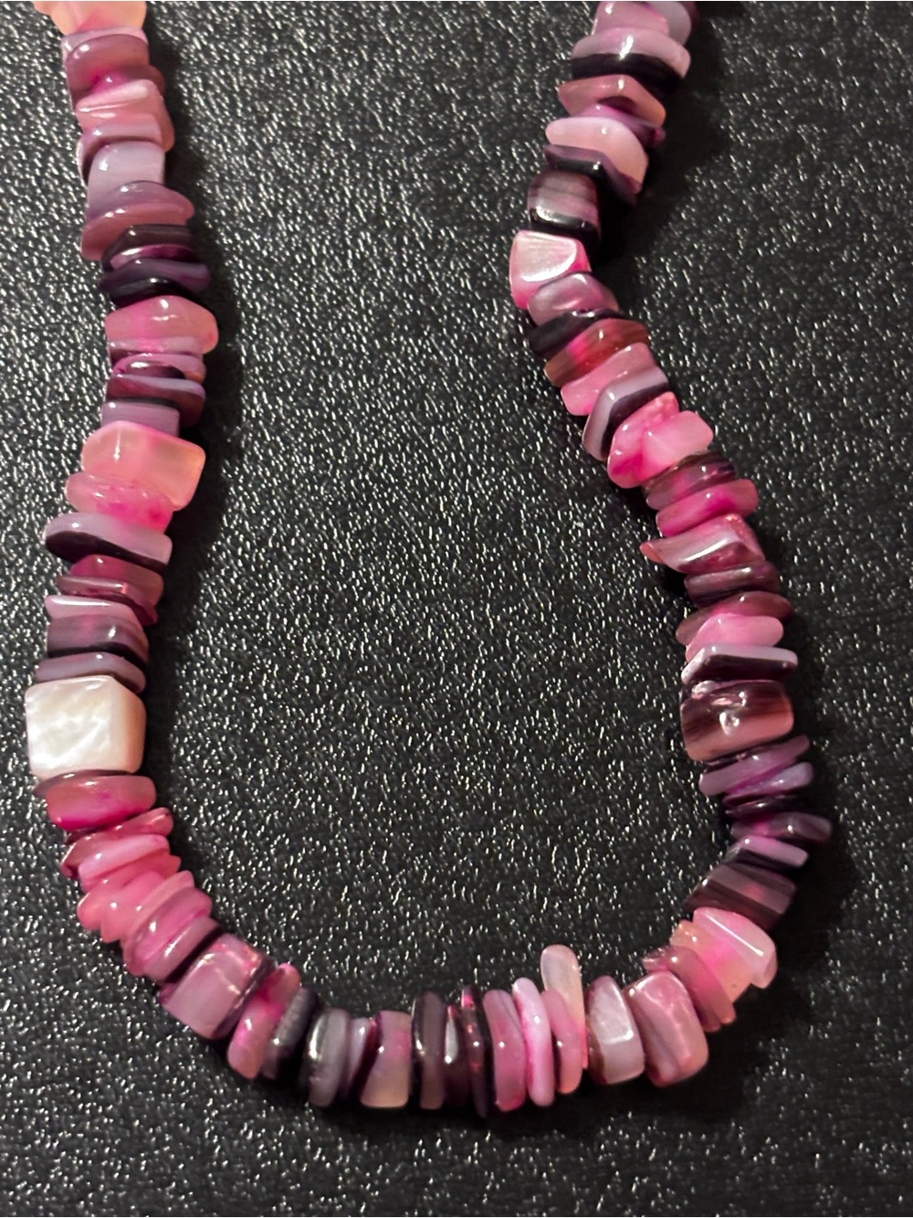 Pink Purple Mixed Shell‎ Chip Necklace Costal Surfer Beach Y2K